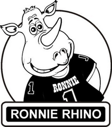 RONNIE RHINO RONNIE 1 1 1 logo