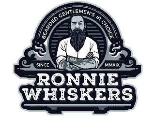 RONNIE WHISKERS BEARDED GENTLEMEN'S #1 CHOICE SINCE MMXIX logo