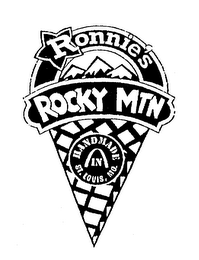 RONNIE'S ROCKY MTN HANDMADE IN ST. LOUIS, MO. logo