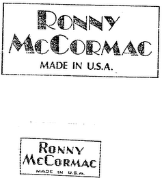 RONNY MCCORMAC logo