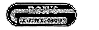 RON'S KRISPY FRIED CHICKEN logo