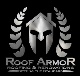 ROOF ARMOR ROOFING & INNOVATIONS SETTING THE STANDARD logo