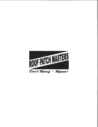 ROOF PATCH MASTERS logo