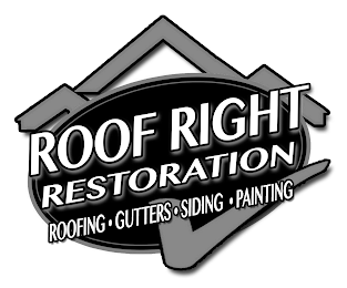 ROOF RIGHT RESTORATION ROOFING · GUTTERS · SIDING · PAINTING logo