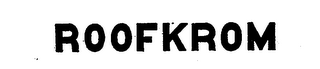 ROOFKROM logo