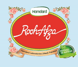 ROOH AFZA HAMDARD HAMDARD LABORATORIES (WAQF) PAKISTAN INSPIRED BY NATURE logo
