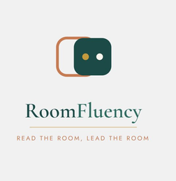ROOMFLUENCY READ THE ROOM, LEAD THE ROOM logo