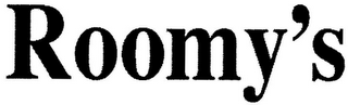 ROOMY'S logo