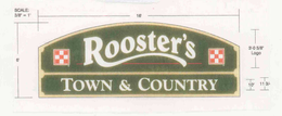 ROOSTER'S TOWN & COUNTRY logo