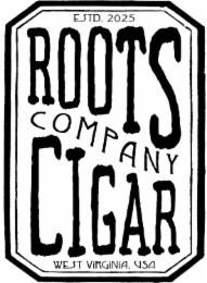 ROOTS CIGAR COMPANY ESTD. 2025 WEST VIRGINIA, USA logo