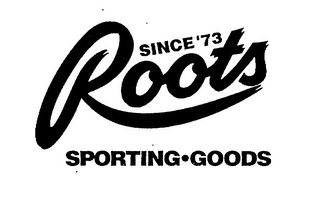 ROOTS SPORTING GOODS SINCE '73 logo