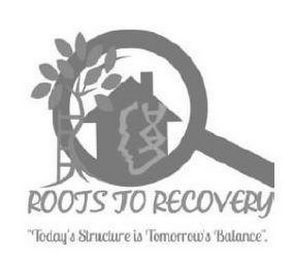 ROOTS TO RECOVERY "TODAY'S STRUCTURE IS TOMORROW'S BALANCE". logo