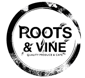ROOTS & VINE QUALITY PRODUCE AND CAFE logo