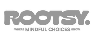 ROOTSY. WHERE MINDFUL CHOICES GROW logo