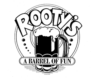 ROOTY'S A BARREL OF FUN logo