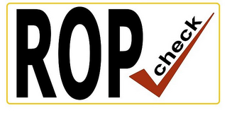 ROP CHECK logo