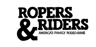ROPERS & RIDERS AMERICA'S FAMILY RODEO GAME logo