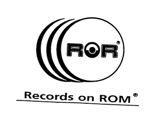 ROR RECORDS ON ROM logo