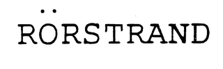 RORSTRAND logo