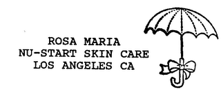ROSA MARIA NU-START SKIN CARE LOS ANGELES, CA. logo