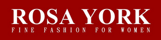 ROSA YORK FINE FASHION FOR WOMEN logo