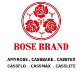 ROSE BRAND AMYROSE · CASSBAKE · CASSTEX · CASSFLO · CASSMAX ·  CASSLITE logo