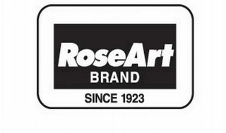 ROSEART BRAND SINCE 1923 logo