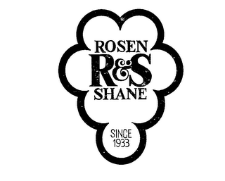 ROSEN SHANE  R & S  SINCE 1933 logo