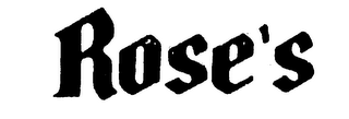 ROSE'S logo