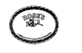 ROSE'S L. ROSE AND CO. LTD. ST. ALBANS HERIFORDSHIRE logo