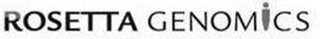 ROSETTA GENOMICS logo