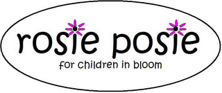 ROSIE POSIE FOR CHILDREN IN BLOOM logo