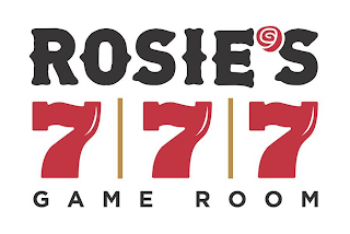 ROSIE'S GAME ROOM 777 logo