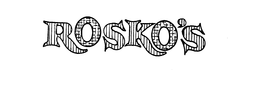 ROSKO'S logo