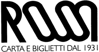 ROSSI CARTA E BIGLIETTI DAL 1931 logo