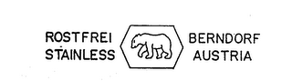 ROSTFREI STAINLESS BERNDORF AUSTRIA logo