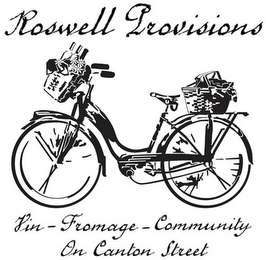 ROSWELL PROVISIONS VIN-FROMAGE-COMMUNITY ON CANTON STREET logo