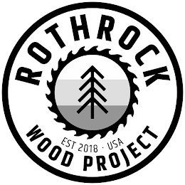 ROTHROCK WOOD PROJECT EST 2018 USA logo