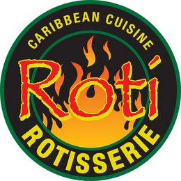 ROTI ROTISSERIE CARIBBEAN CUISINE logo