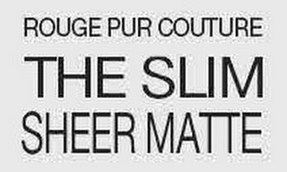 ROUGE PUR COUTURE THE SLIM SHEER MATTE logo