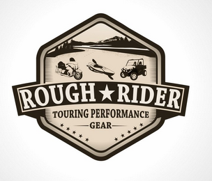 ROUGH RIDER TOURING PERFORMANCE GEAR logo