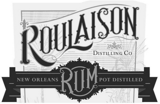 ROULAISON DISTILLING CO NEW ORLEANS RUMPOT DISTILLED logo