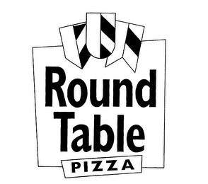 ROUND TABLE PIZZA & DESIGN logo