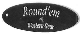 ROUND'EM WESTERN GEAR logo