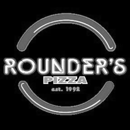 ROUNDER'S PIZZA EST. 1992 logo