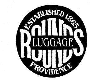 ROUNDS LUGGAGE ESTABLISHED 1865 PROVIDENCE logo