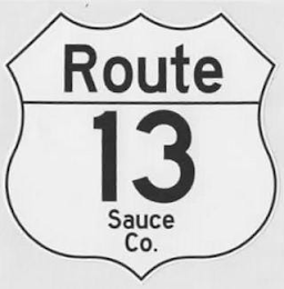 ROUTE 13 SAUCE CO. logo