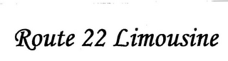 ROUTE 22 LIMOUSINE logo