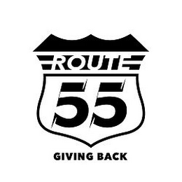 ROUTE 55 GIVING BACK logo
