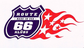 ROUTE 66 KLUBS MADE IN USA logo